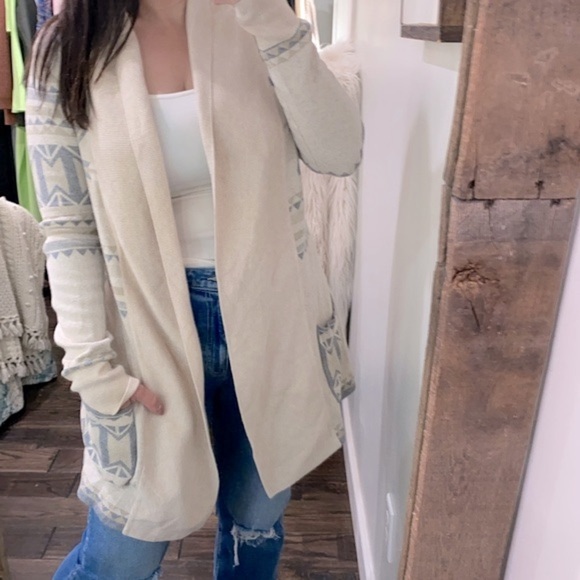 Yes Lola boho knit cardigan with pockets size medium - Picture 1 of 7